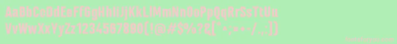 MarianinaFyBlack Font – Pink Fonts on Green Background