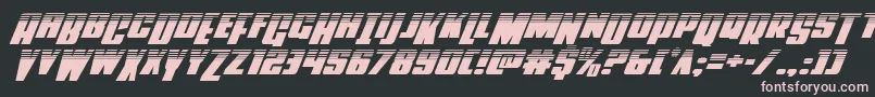 Powerlordhalfital Font – Pink Fonts on Black Background