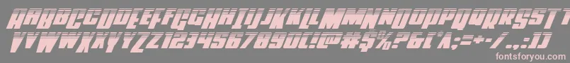 Powerlordhalfital Font – Pink Fonts on Gray Background