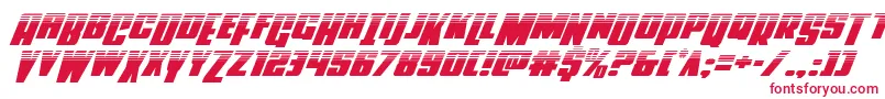 Powerlordhalfital-fontti – punaiset fontit valkoisella taustalla