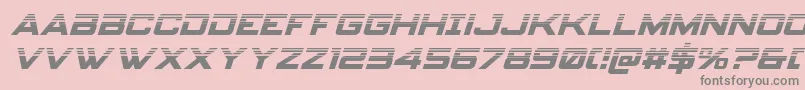 フォントSpyagencyv3halfital – ピンクの背景に灰色の文字