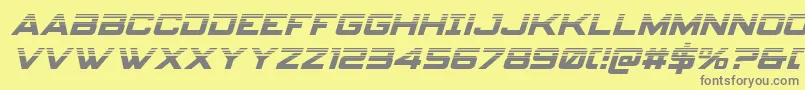 Spyagencyv3halfital Font – Gray Fonts on Yellow Background