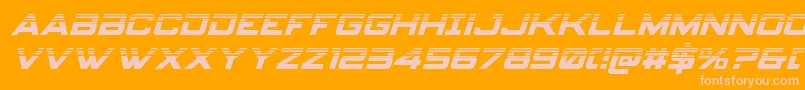 Spyagencyv3halfital Font – Pink Fonts on Orange Background