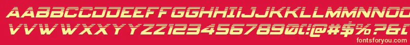 Spyagencyv3halfital Font – Yellow Fonts on Red Background