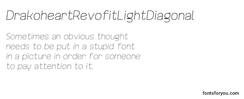 DrakoheartRevofitLightDiagonal Font