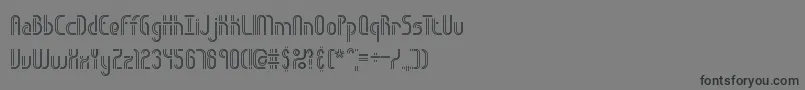 fuente ObstacleLinesBrk – Fuentes Negras Sobre Fondo Gris