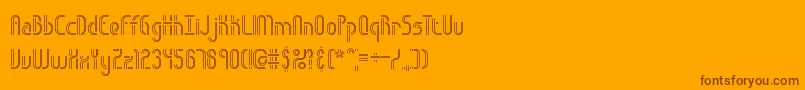 Weitere Informationen zur ObstacleLinesBrk-Schriftart ObstacleLinesBrk-Schriftart – Braune Schriften auf orangefarbenem Hintergrund