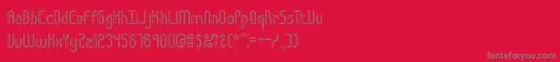 ObstacleLinesBrk Font – Gray Fonts on Red Background