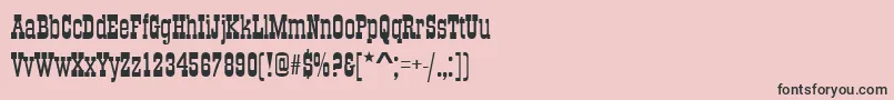 OsborneRegular Font – Black Fonts on Pink Background