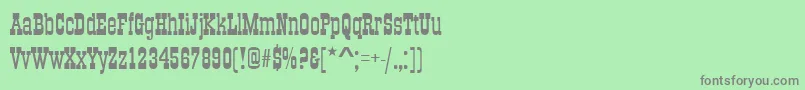 fuente OsborneRegular – Fuentes Grises Sobre Fondo Verde