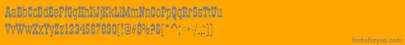 OsborneRegular Font – Gray Fonts on Orange Background