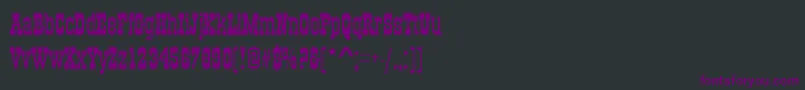 Шрифт OsborneRegular – фиолетовые шрифты на чёрном фоне