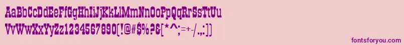 OsborneRegular Font – Purple Fonts on Pink Background