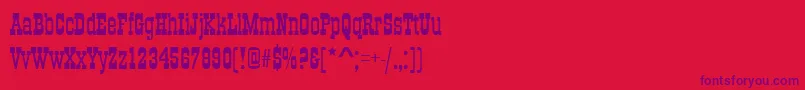 fuente OsborneRegular – Fuentes Moradas Sobre Fondo Rojo