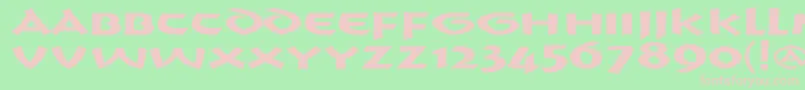 CrushyourenemiesBold Font – Pink Fonts on Green Background