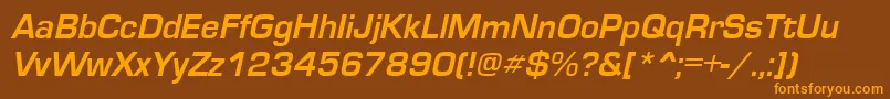 More about EuroseItalic Font EuroseItalic Font – Orange Fonts on Brown Background