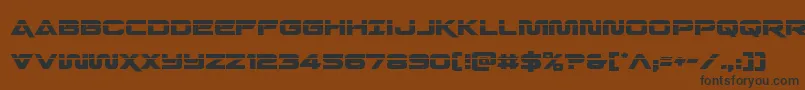 Quarkstormlaser Font – Black Fonts on Brown Background