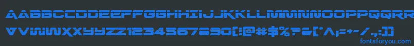 fuente Quarkstormlaser – Fuentes Azules Sobre Fondo Negro
