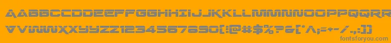 Weitere Informationen zur Quarkstormlaser-Schriftart Quarkstormlaser-Schriftart – Graue Schriften auf orangefarbenem Hintergrund
