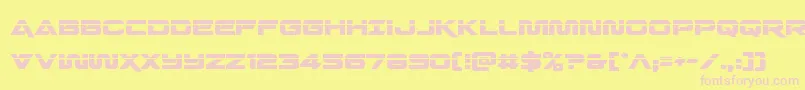 Quarkstormlaser Font – Pink Fonts on Yellow Background