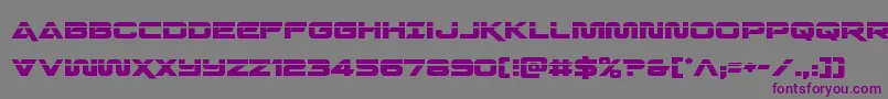 Quarkstormlaser Font – Purple Fonts on Gray Background