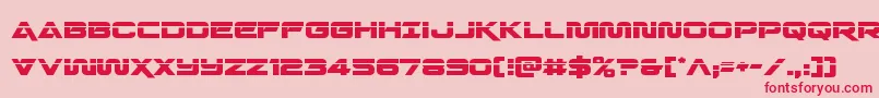 Quarkstormlaser Font – Red Fonts on Pink Background