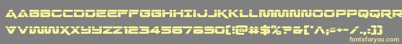 Quarkstormlaser Font – Yellow Fonts on Gray Background