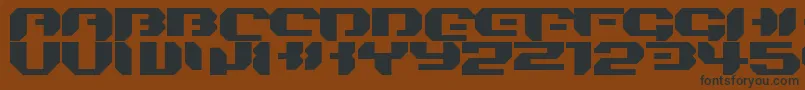 Bionickidsimple Font – Black Fonts on Brown Background