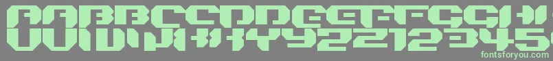 Шрифт Bionickidsimple – зелёные шрифты на сером фоне