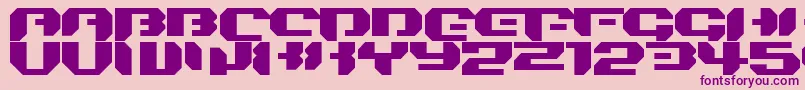 Bionickidsimple Font – Purple Fonts on Pink Background