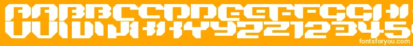 Więcej informacji o czcionce Bionickidsimple Czcionka Bionickidsimple – białe czcionki na pomarańczowym tle
