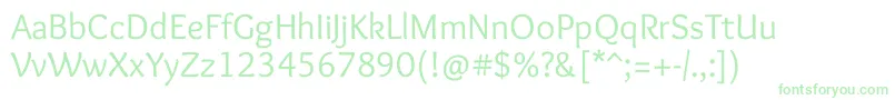 OverlockRegular Font – Green Fonts on White Background