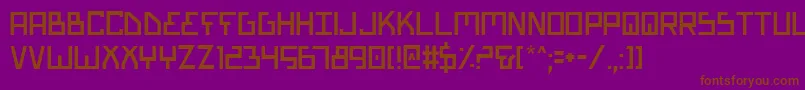 Biotyp Font – Brown Fonts on Purple Background