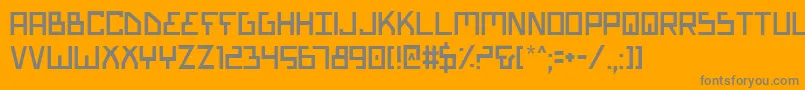 Biotyp Font – Gray Fonts on Orange Background