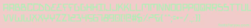 Biotyp Font – Green Fonts on Pink Background