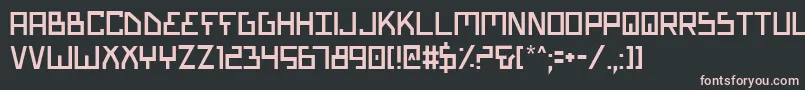Biotyp Font – Pink Fonts on Black Background