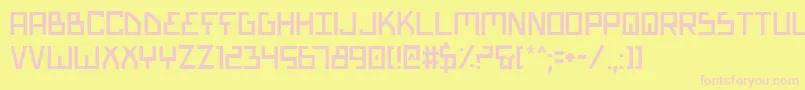 Biotyp Font – Pink Fonts on Yellow Background