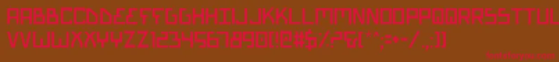 Biotyp Font – Red Fonts on Brown Background