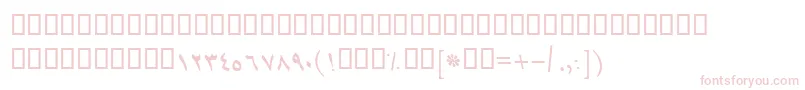 BTehranItalic Font – Pink Fonts on White Background