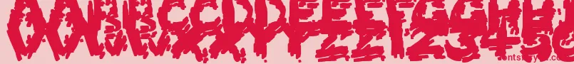 BurntFirewood Font – Red Fonts on Pink Background