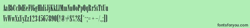 ArsisRegular Font – Black Fonts on Green Background
