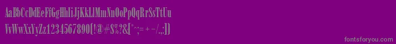 ArsisRegular-Schriftart – Graue Schriften auf violettem Hintergrund