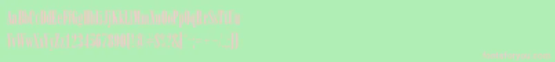 ArsisRegular Font – Pink Fonts on Green Background