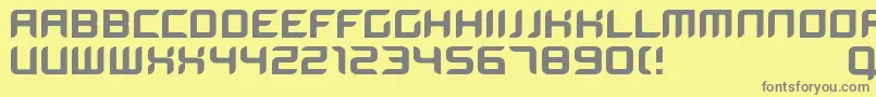 Bloodwax Font – Gray Fonts on Yellow Background