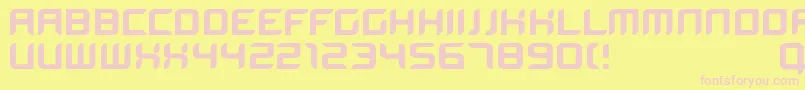 Bloodwax Font – Pink Fonts on Yellow Background
