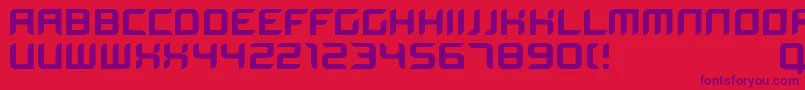 Bloodwax Font – Purple Fonts on Red Background