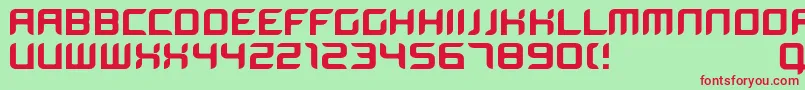 Bloodwax Font – Red Fonts on Green Background