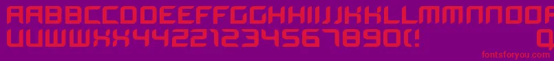 Bloodwax Font – Red Fonts on Purple Background