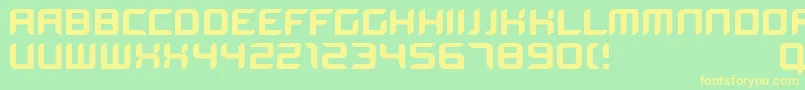 Bloodwax Font – Yellow Fonts on Green Background