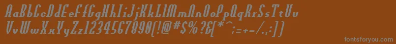 OldnewSlider Font – Gray Fonts on Brown Background